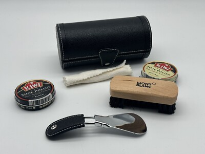 MONTBLANC LIFETIME ACCESORRIES SHOE POLISH TRAVEL KIT UNIQUE NEW