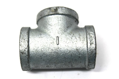 10PK 1" GALVANIZED MALLEABLE IRON TEE 3-way fitting pipe npt