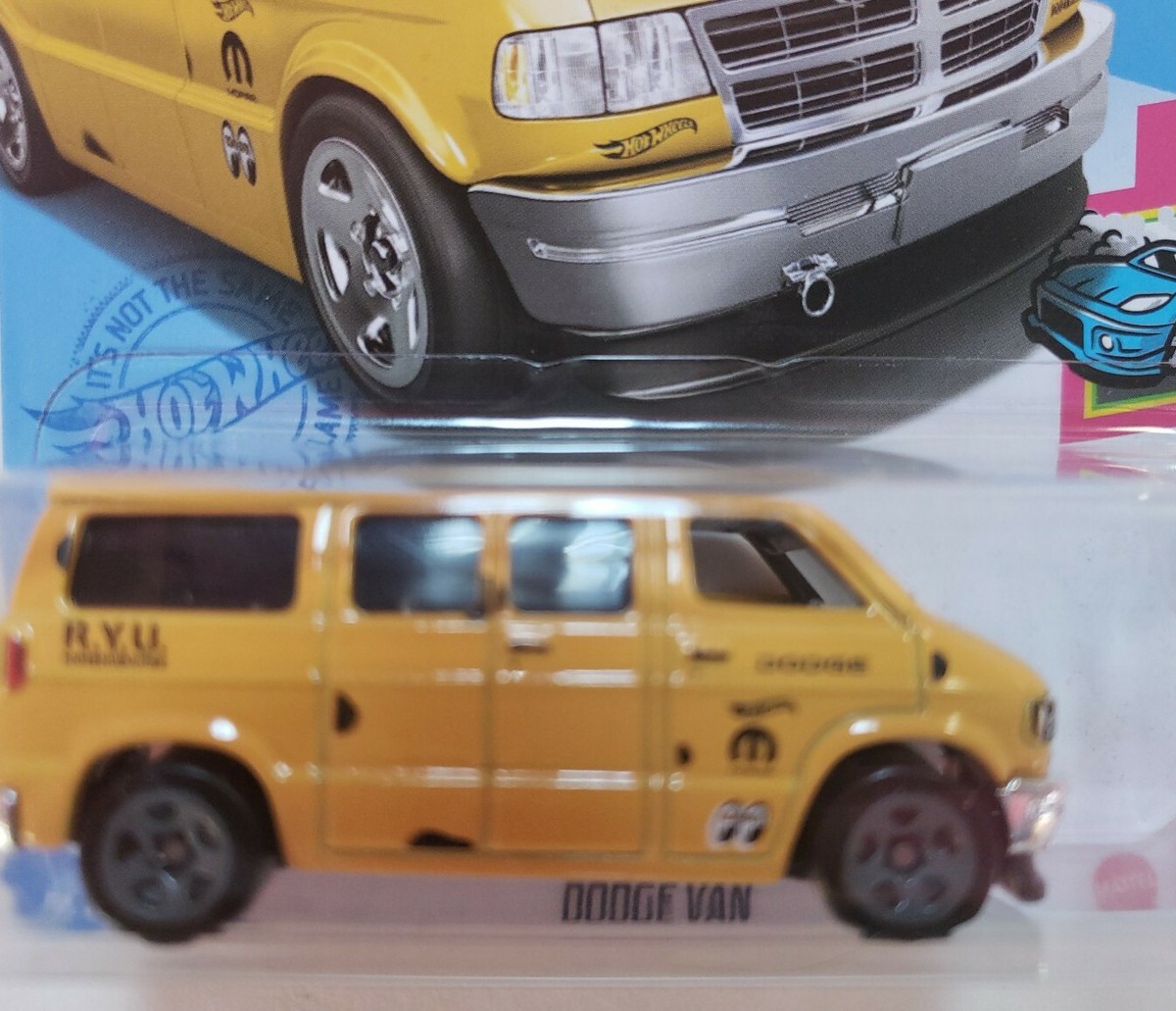 2021 Hot Wheels G Case Moon Eyes Yellow Dodge Van HW Drift