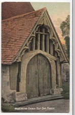 Hampshire; Warblington Church, Old Oak Porch PPC By AH Sweasey, Unposted