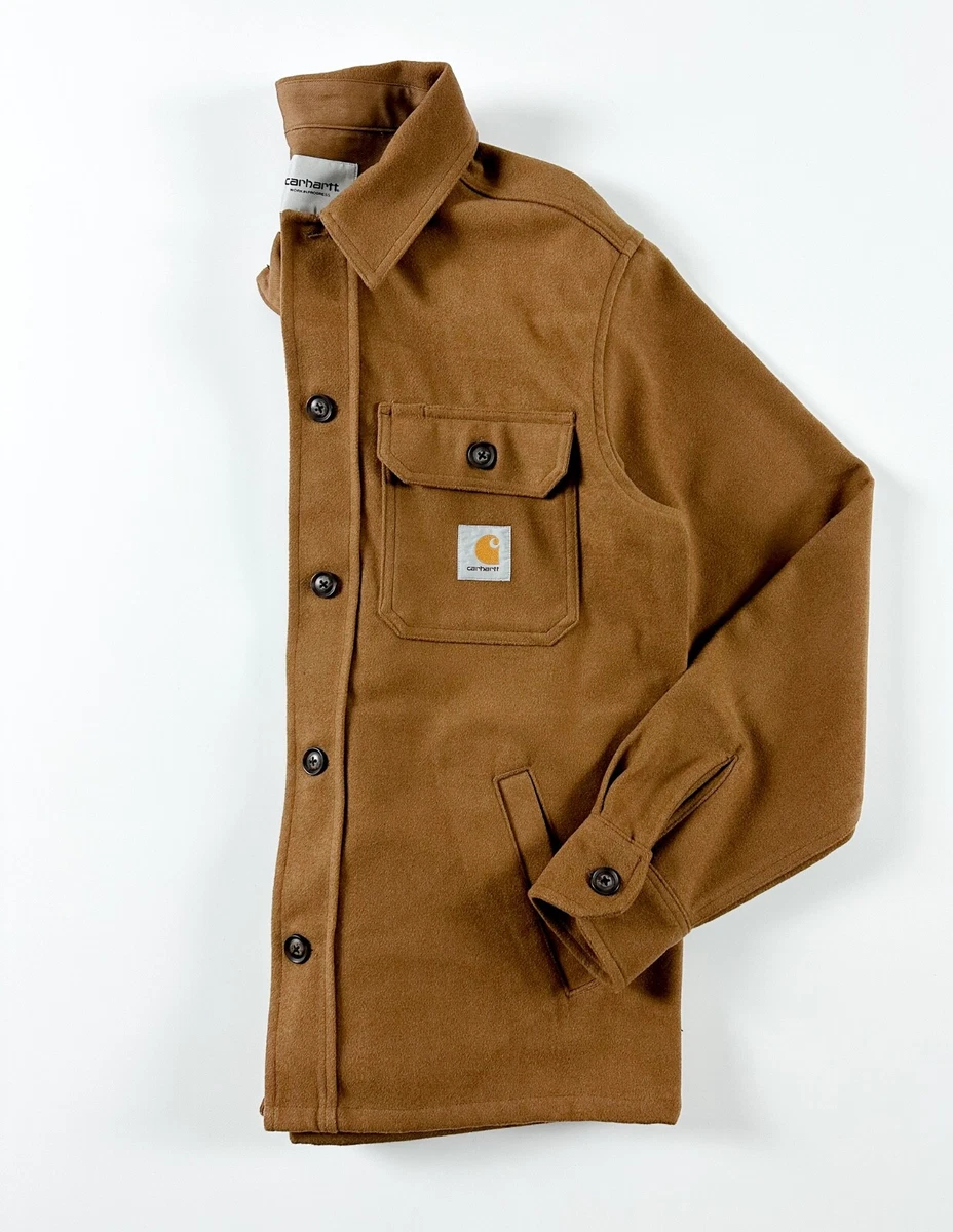 Carhartt WIP Men's Wiston Shirt Jacket Hamilton Brown Classic Fit RRP £160