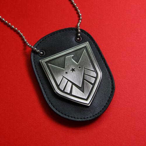 The Avengers Agents of S.H.I.E.L.D. Schild Abzeichen Lederkissen mit Kette-US152 - Bild 1 von 5