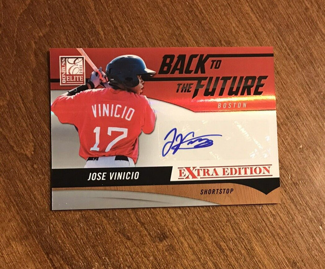 Jose Vinicio 2011 Elite Extra Edition Back Future Auto #16 Boston Red Sox /720
