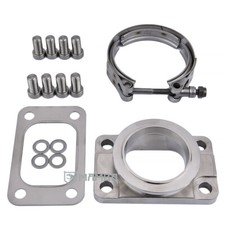 Cnc Sus310 Manifold Flange Adapter T3 To V-band Garrett Gt30r Gt35r G25 G30 G35