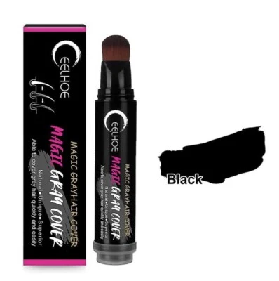 Sevich Quick Hair Dyeing Pen Cover Gray Hair Touch-up Brush- Stick 20ml - Black