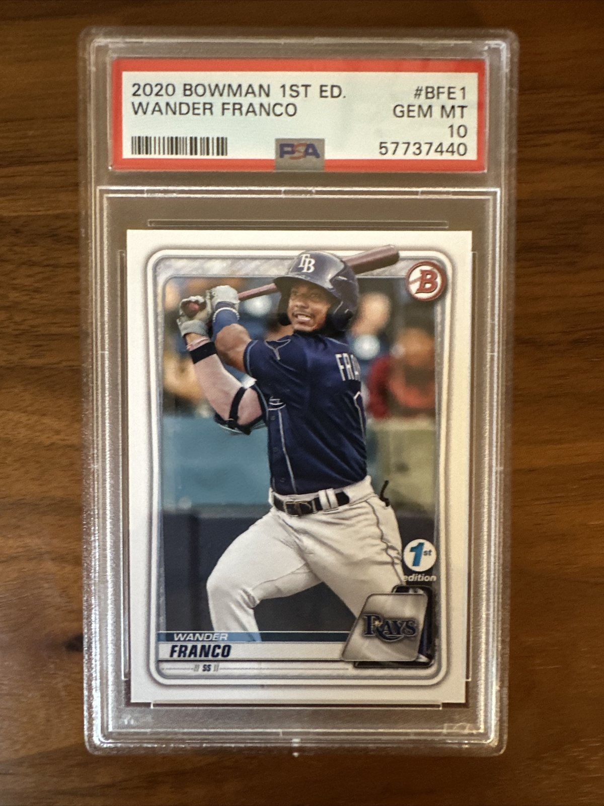 Wander Franco 2020 Bowman 1st Edition BFE-1 PSA 10 Tampa Bay Rays