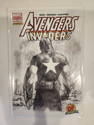 Avengers Invaders #4 DF Sketch Variant W/COA 1499 copies (MCU-2008) NM/M