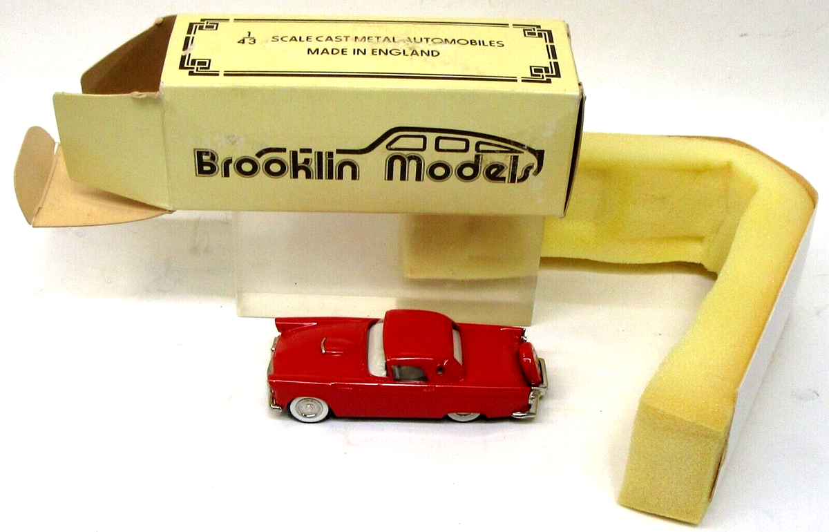 Brooklin BRK13 1956 FORD THUNDERBIRD HARDTOP Red 1/43 white metal
