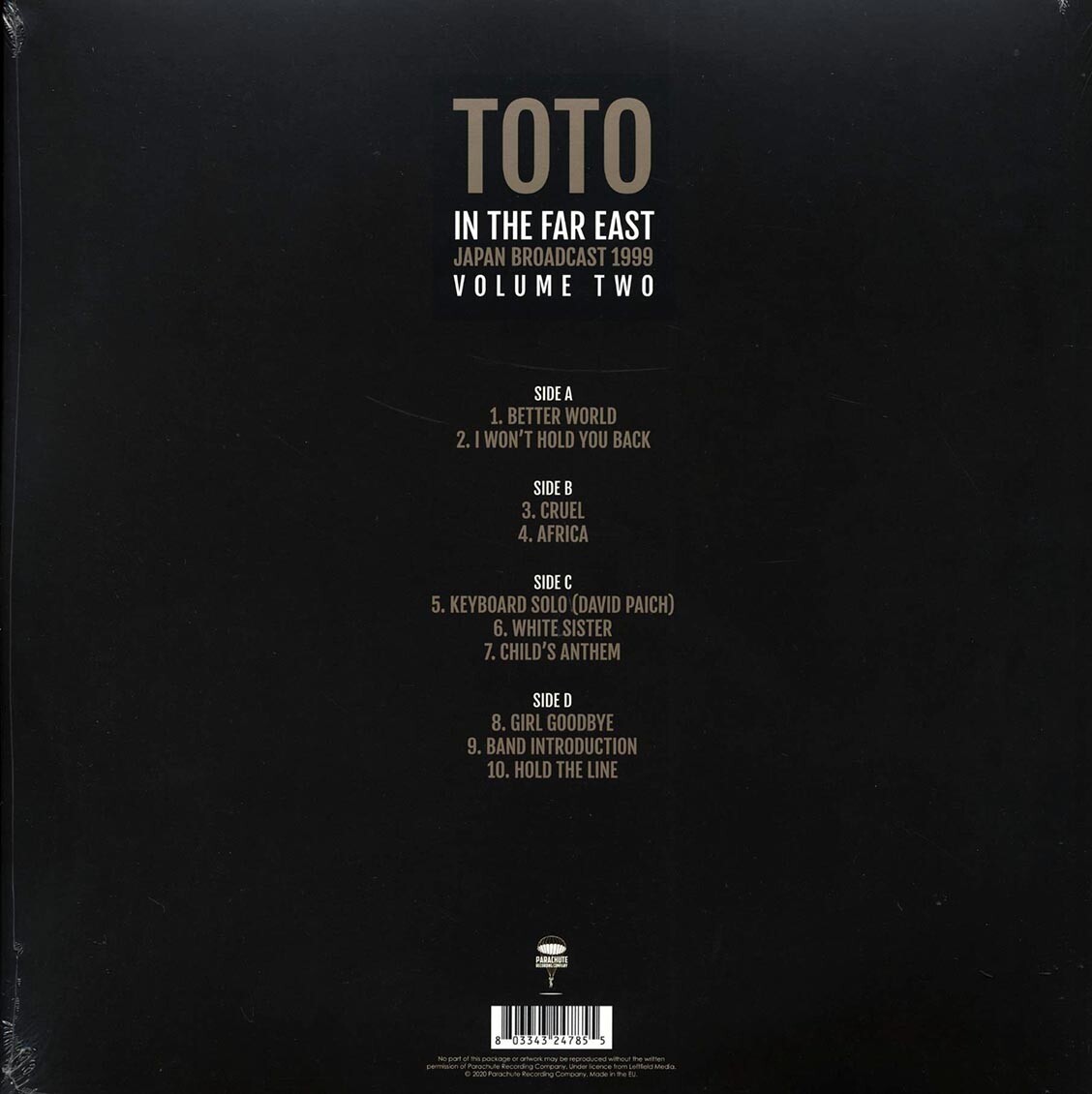 TOTO 1999 LIVE サイン入りCD Toto – Live In Yokohama 1999 – 2 x CD