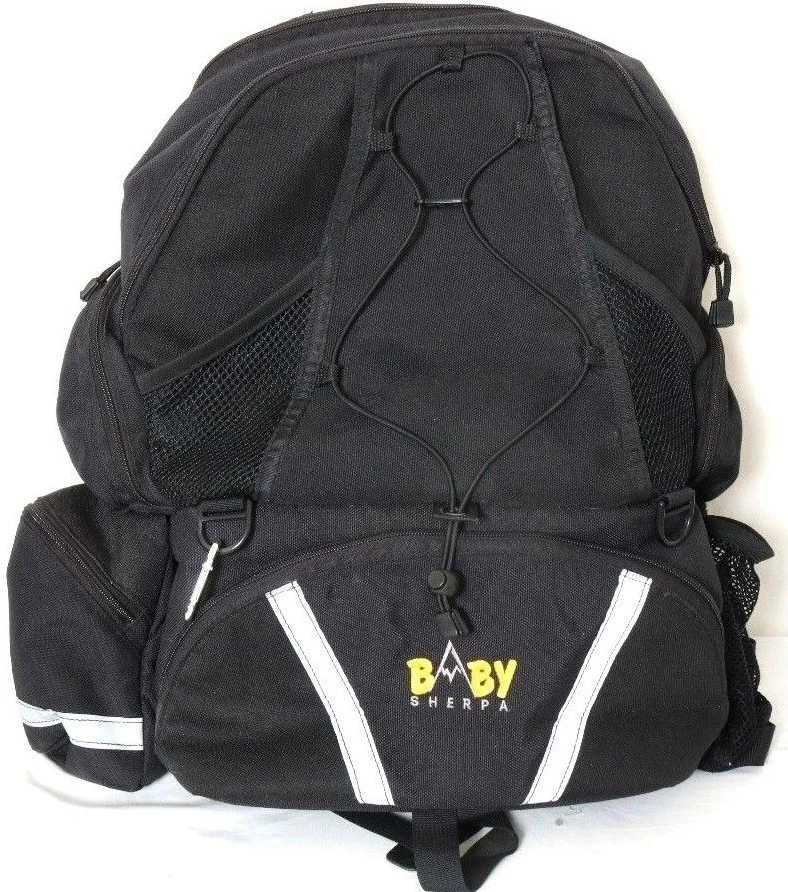 Baby Sherpa Black Nylon Oversized Insulated Backpack 5525776 Diaper Bag