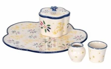 Temp-tations Old World Confetti - Appetizer Set - 4 Piece Chip and Dip
