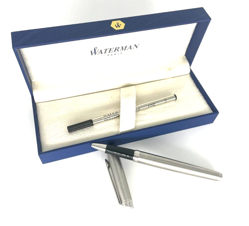 WATERMAN Hémisphère Kugelschreiber Edelstahl mit Tinte Gebraucht Sehr Gut R1957 - Bild 2 von 2