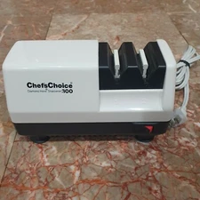 Vintage Chefs Choice Knife Sharpener Model 300 Diamond Hone Platinum Edition