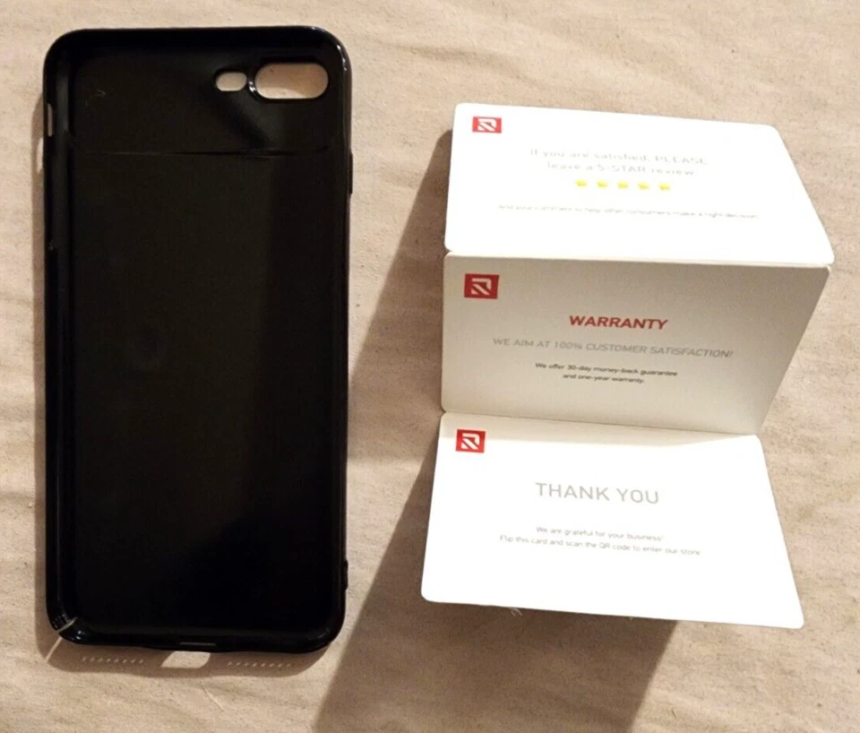 FUNDA DE TELÉFONO CELULAR SERIE B/32 FZ-RANVOO-HJ PARA IPHONE 7/8 PLUS, negro azabache NUEVA EN CAJA Foto 4 de 4