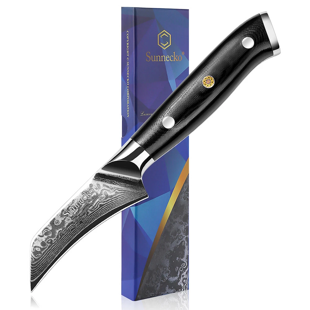 Sunnecko Damascus 3-inch Peeling Paring Knife Precision Kitchen Tool for Cooking
Opens in a new wind