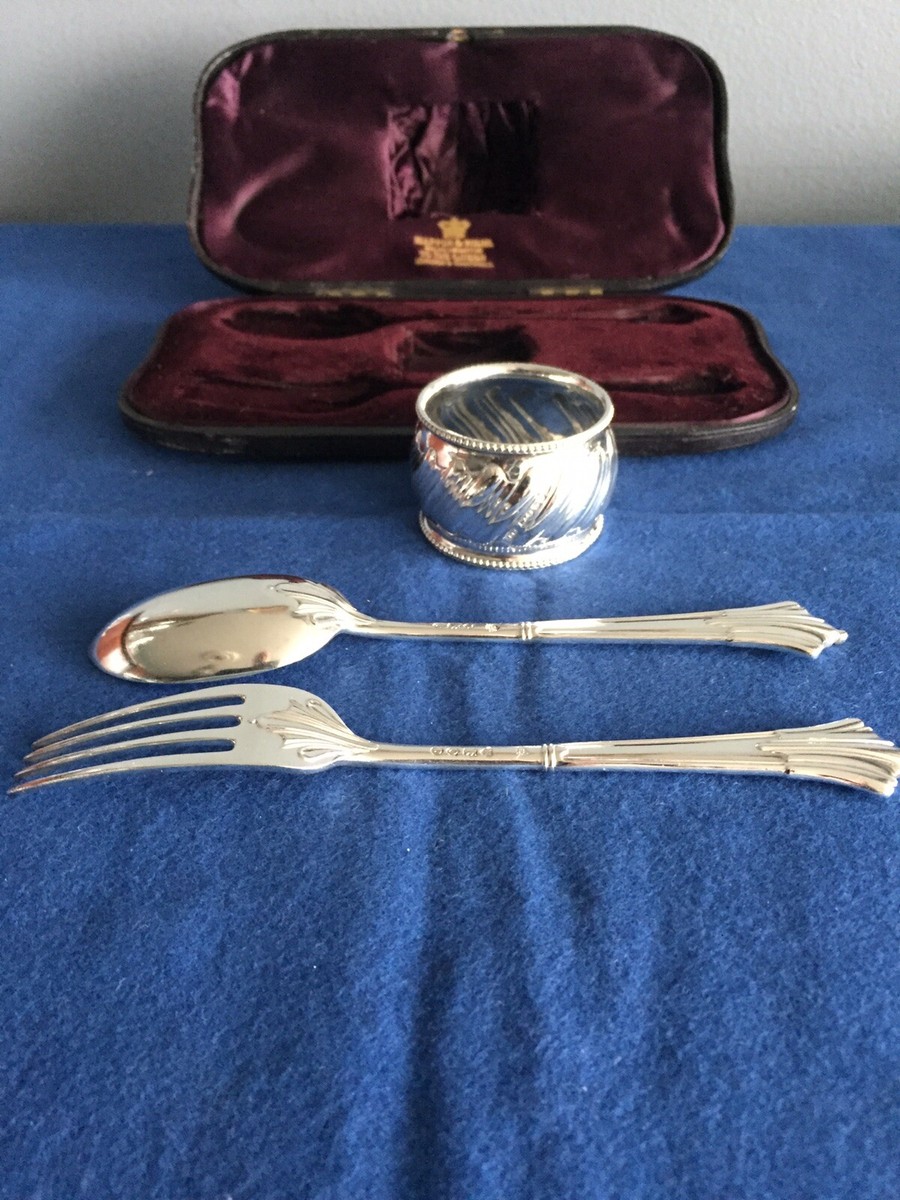 ANTIQUE BRITISH STERLING SILVER BOXED YOUTH SET MAPPIN & WEBB | eBay