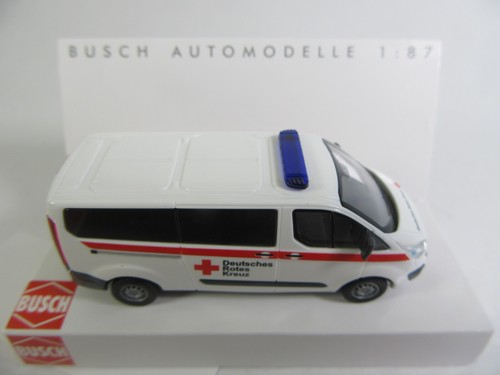 Busch 1:87 52431 Ford Transit Bus Football Aachen Finshed Model - Picture 5 of 6