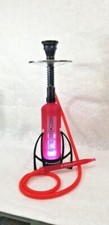"Cachimba de mesa moderna de 17"" con LED, MANGUERA DE SILICONA Y CUENCO DE BARRO EN MALETA RÍGIDA"