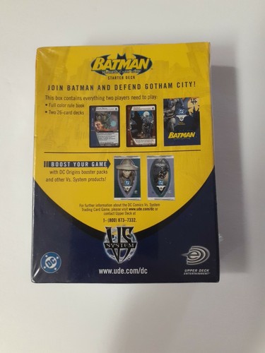 Batman VS System 2 Player Starter Deck 2005 Factory Sealed TCG Upper Deck - Picture 2 of 2