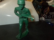 VTG Marx Plastic Green Army Man US Soldier  Figure Figurine 5 "