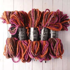 Austermann Torino Yarn ~ Lot of 5 ~ #5 Autumn ~ Super Bulky ~ Self-Striping
