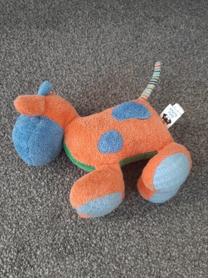 Jellycat Rainbow Cow Vintage 2006 Rare & Retired Small 7'' Sound Activated 100% Works