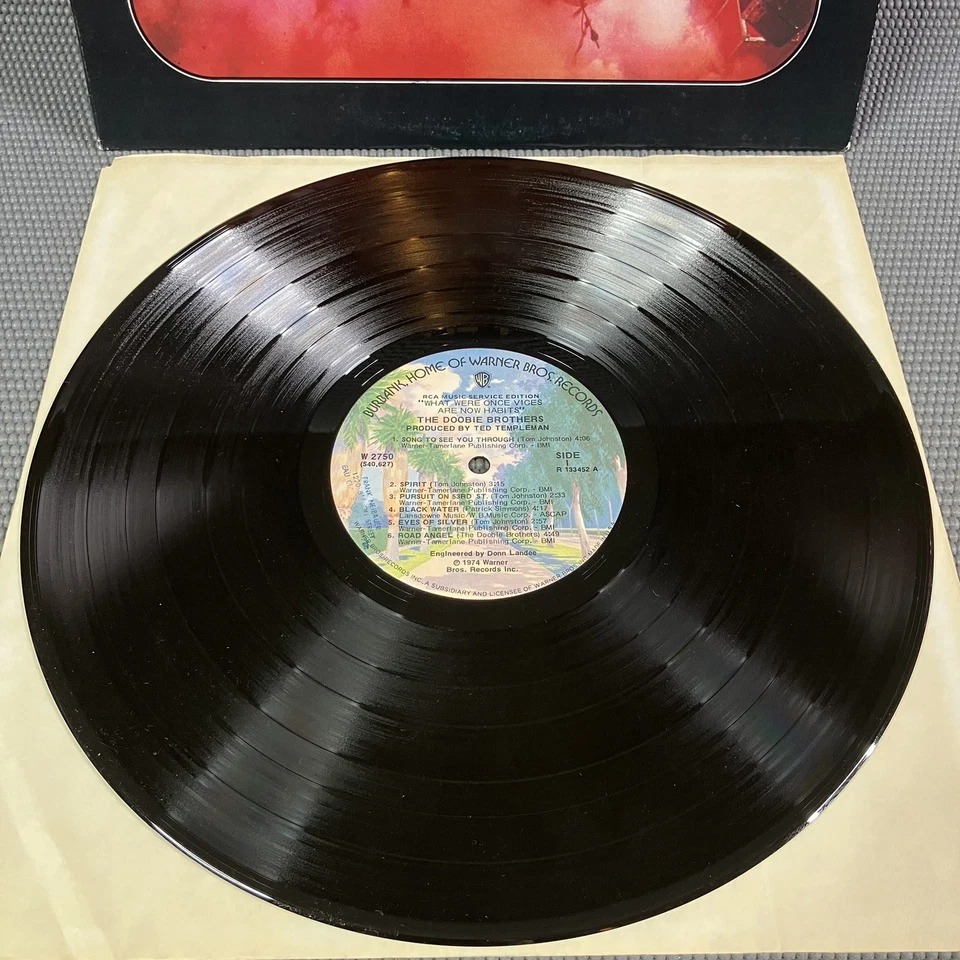The Doobie Brothers~What Were Once Vices Are Now Habits 1974 Vinyl LP W-2750 NM - Image 3 of 4