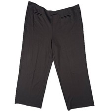 J Jill Ponte Legging Pant Womens Size Large Pull On Brown Wide Leg Stretch D45