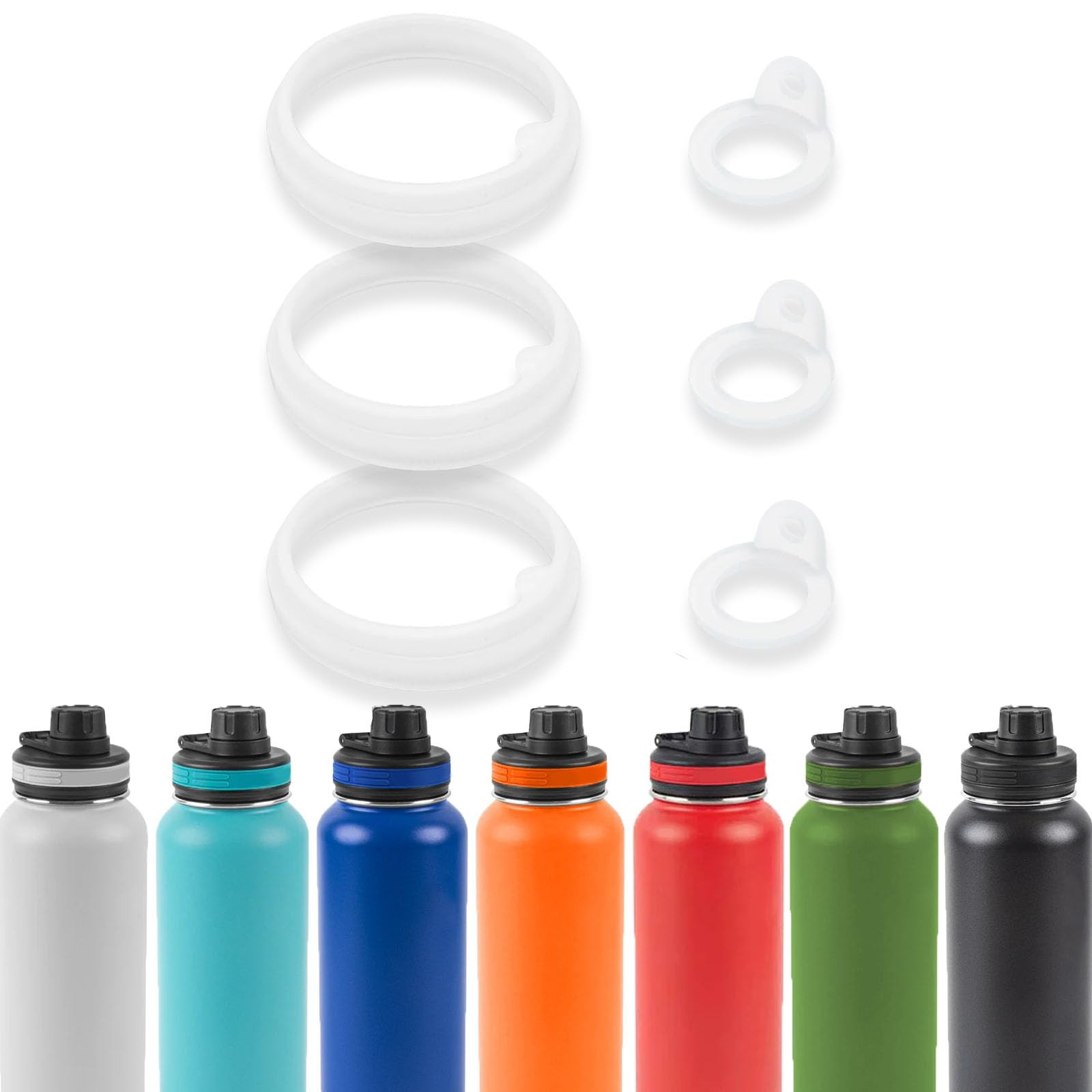 BOSORIO 3 Sets Gaskets Compatible with ThermoFlask Spout Lid