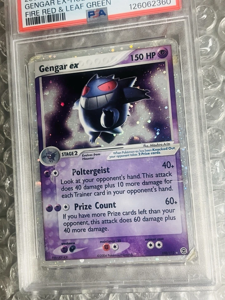 2004 Pokemon Gengar ex 108/112 FireRed & LeafGreen Holo PSA 1 - Image 3 of 4