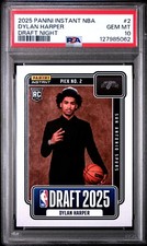2025 PANINI INSTANT NBA DRAFT NIGHT #2 DYLAN HARPER PSA 10