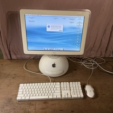 Apple iMac G4 Desktop Computer 2002 M6498 with Keyboard Mouse Tested Read