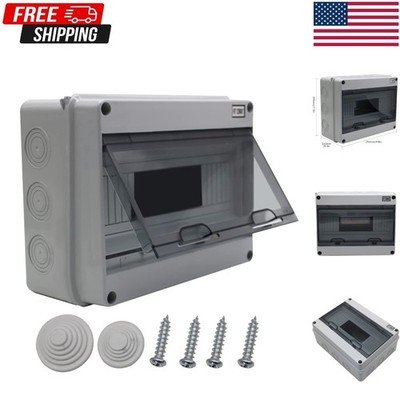 ABS Distribution Protection Box for Circuit Breaker, 12 Way Waterproof Outdoo...