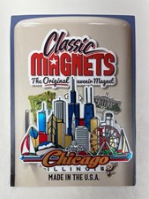 New Classic Magnets Original Souvenir Chicago Illinois Fridge Magnet Made in USA