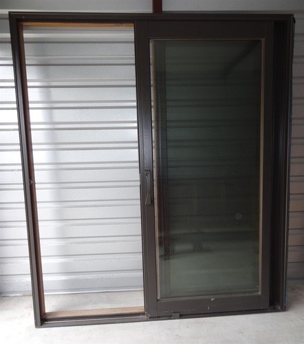 Pella Brown Clad Exterior Sliding Glass Door 81 1/2" x 71" x 4 1/2" *FOR PICK UP - Picture 3 of 8