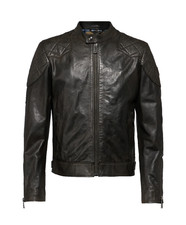 Giacca da motociclista Belstaff Outlaw in pelle D30 nera UK Large L prezzo consigliato £ 1.295