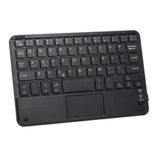 Mini Wireless Keyboard Ultra-slim Touch Pad For Laptop Phone Tablet Black UNPR