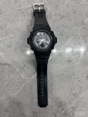 Casio G-Shock AWG-M100B 5230 Tough Solar Multi Band 6 Black Analog Digital Watch