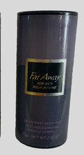 1pc AVON FAR AWAY Men Deodorant Body Talc 2.6 oz Vintage 1999 Give To Gift  