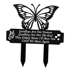 Grave Decoration for Cemetery Butterfly Memorial Stake Headstone Vivid Style