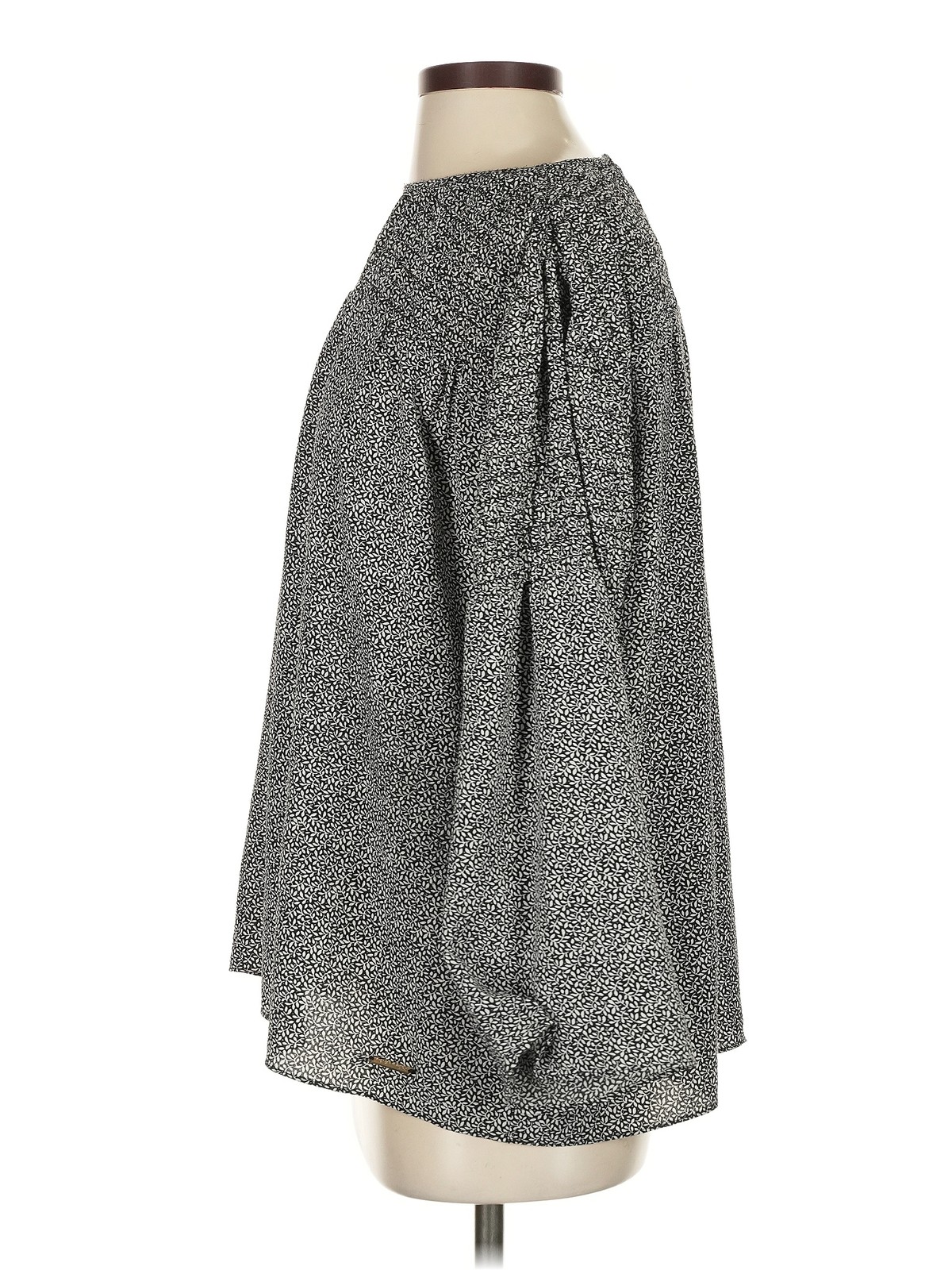 MICHAEL Michael Kors Women Gray Long Sleeve Blouse S thumbnail 4