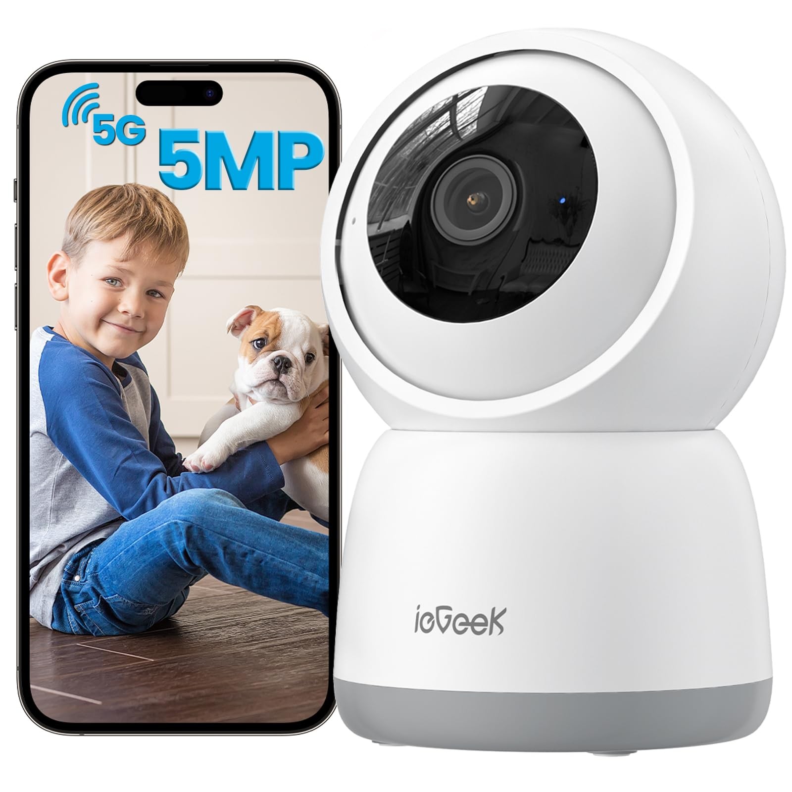 Telecamera WiFi Interno ieGeek 5MP: Configurazione Rapida 5GHz