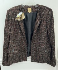 Kasper Women's Open Front Tweed Styled Blazer Size 12