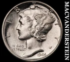1944-D Mercury Dime - FSB - Choice Gem Brilliant Uncirculated  Lustrous  #J8727