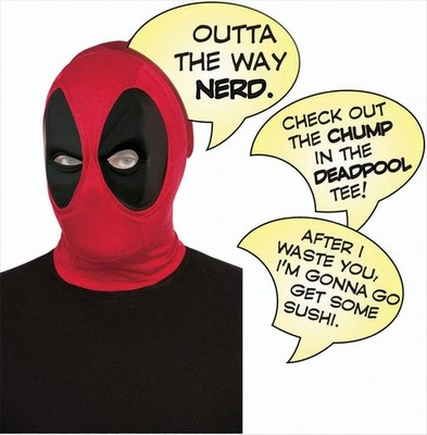 GW5532 Deadpool Deluxe Mask & Speech Bubble Set Neu & OVP