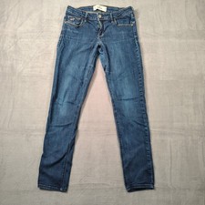 Hollister Womens 9R 29x31 Medium Wash Stretch Skinny Jeans Casual Denim EUC