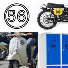 Sticker Vinyl Number 56 Version VII