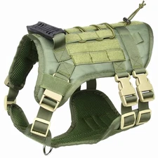 Tactical Dog Harness for Medium Large Dogs No Pull, Military Dog Harness with...