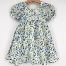 NWT Janie and Jack Floral Puff Sleeve Dress 12-18 Months