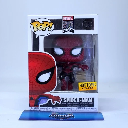 Spider-Man Metallic #593 Hot Topic Exclusive - Brand New - Funko POP Marvel